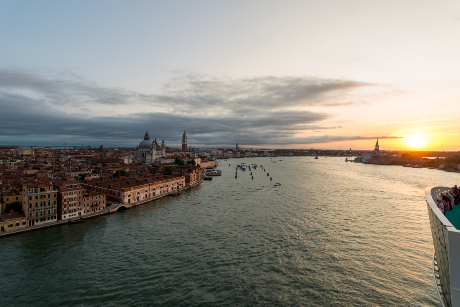 Einfahrt in Venedig um 6:45 Uhr
