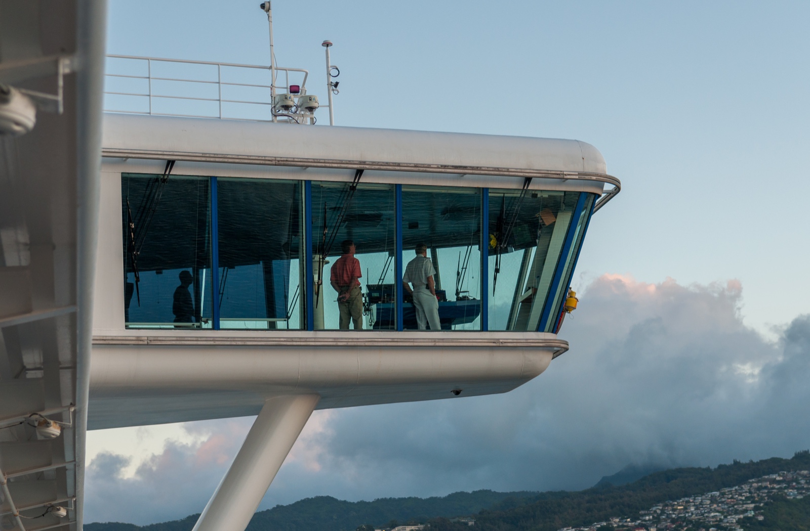 Kommandobrücke des Schiffes