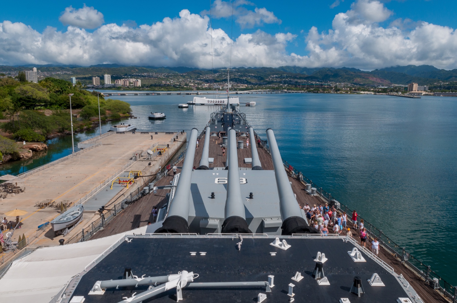 USS Missouri auf Pearl Harbor