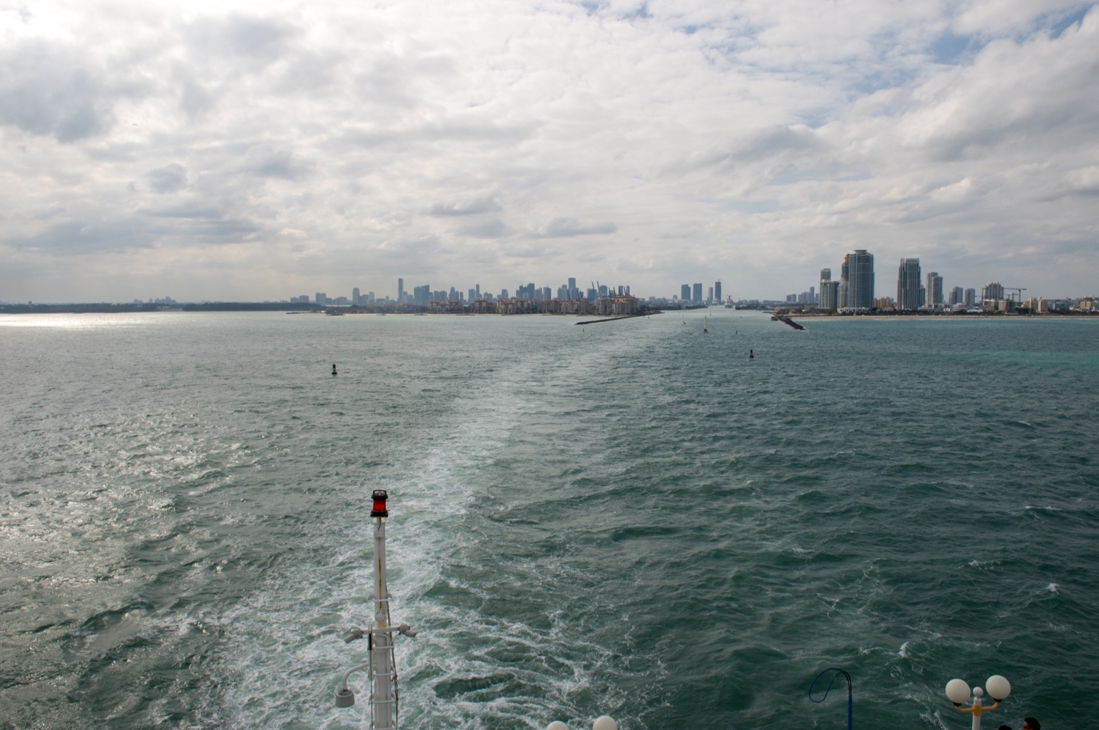 Blick zurück nach Miami