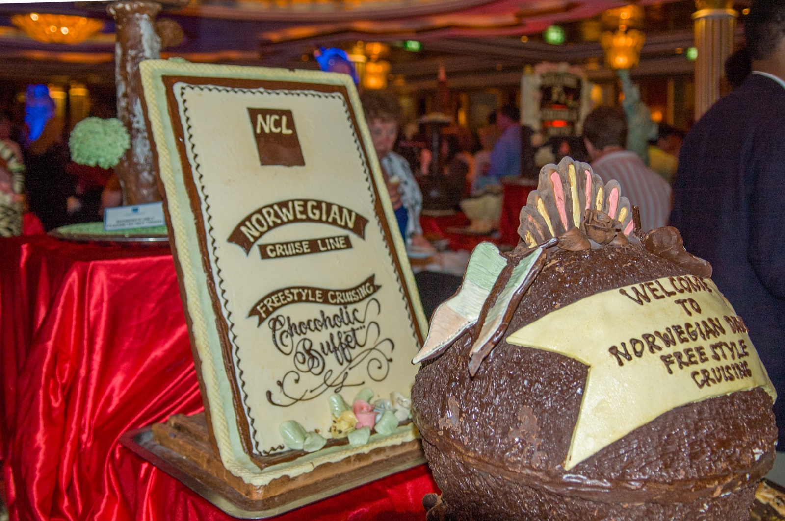 Schokoladenbuffet auf dem Schiff