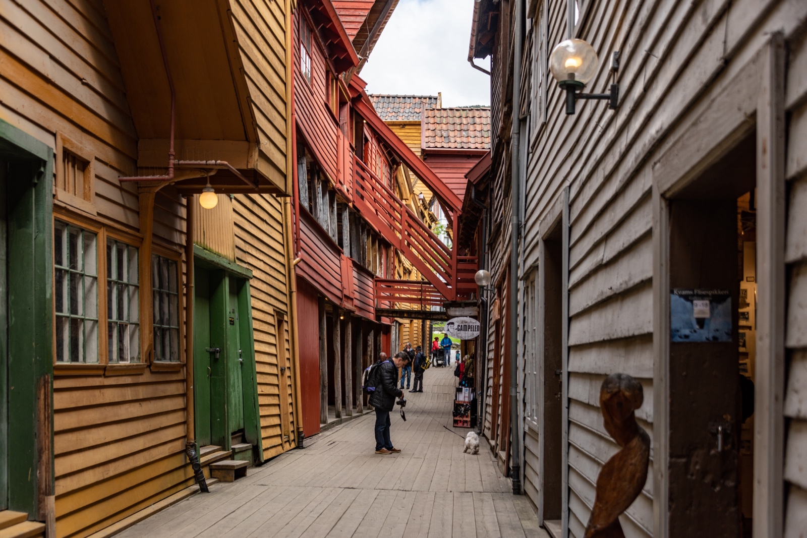 Hanseviertel Bryggen in Bergen, Norwegen