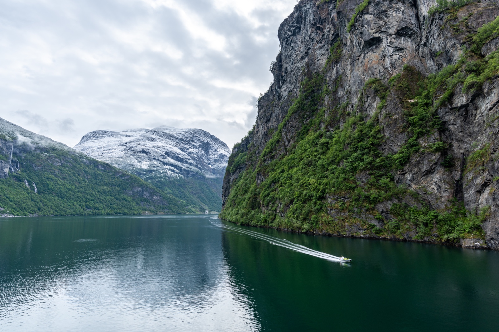 Unterwegs im Geirangerfjord, Norwegen