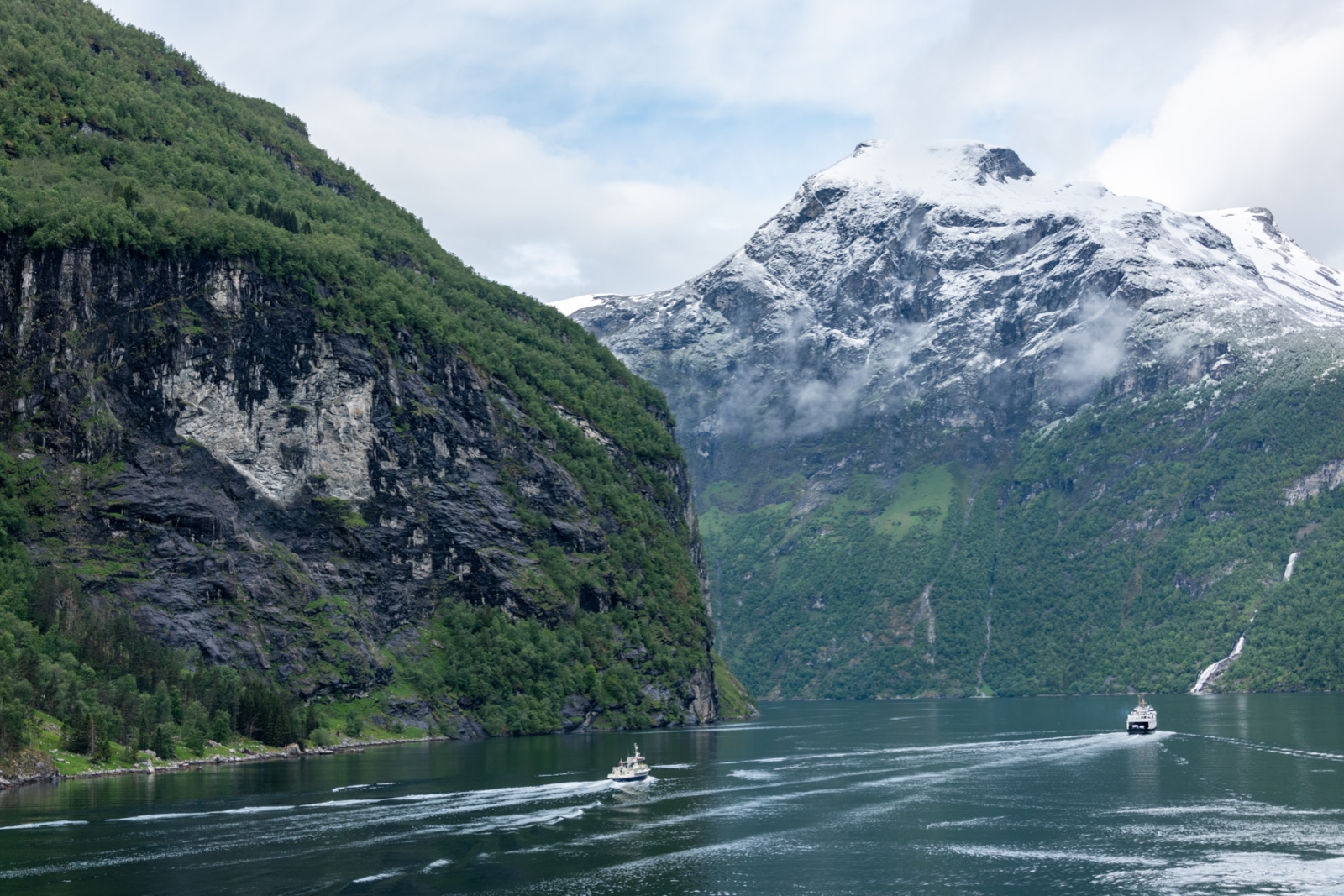 Unterwegs im Geirangerfjord, Norwegen