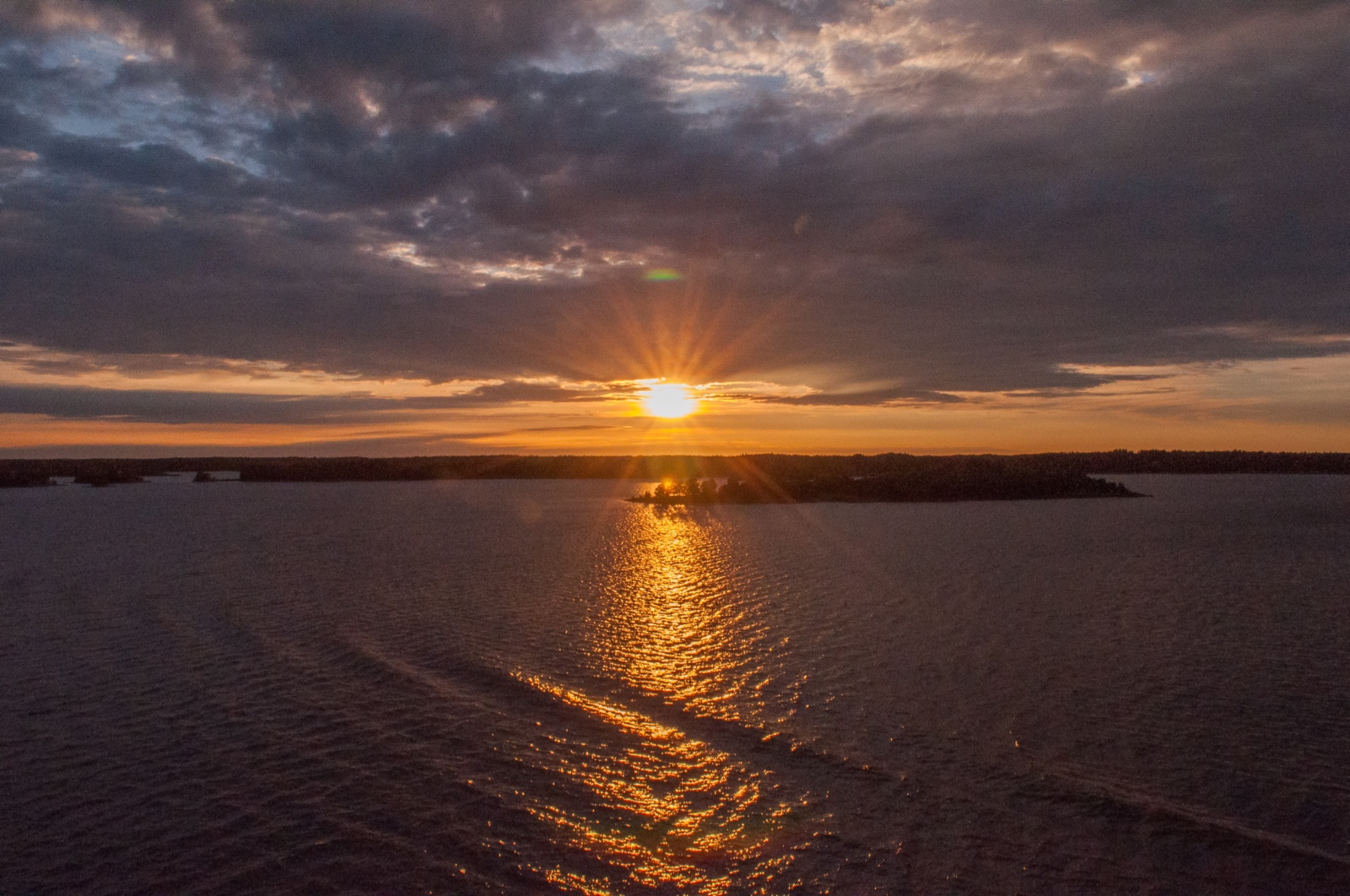 Sonnenuntergang in Schweden
