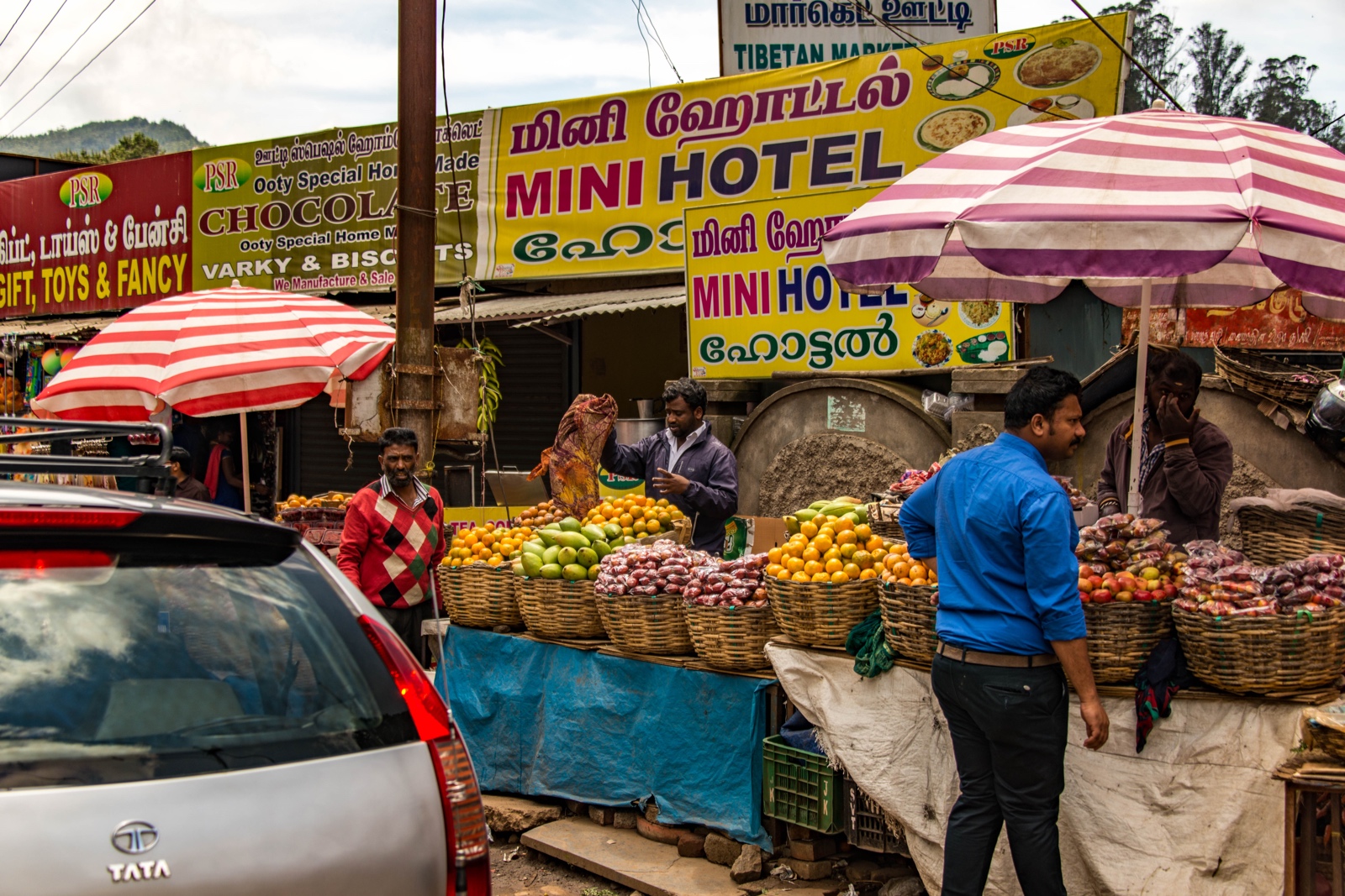 Ooty - Markt und Minihotel