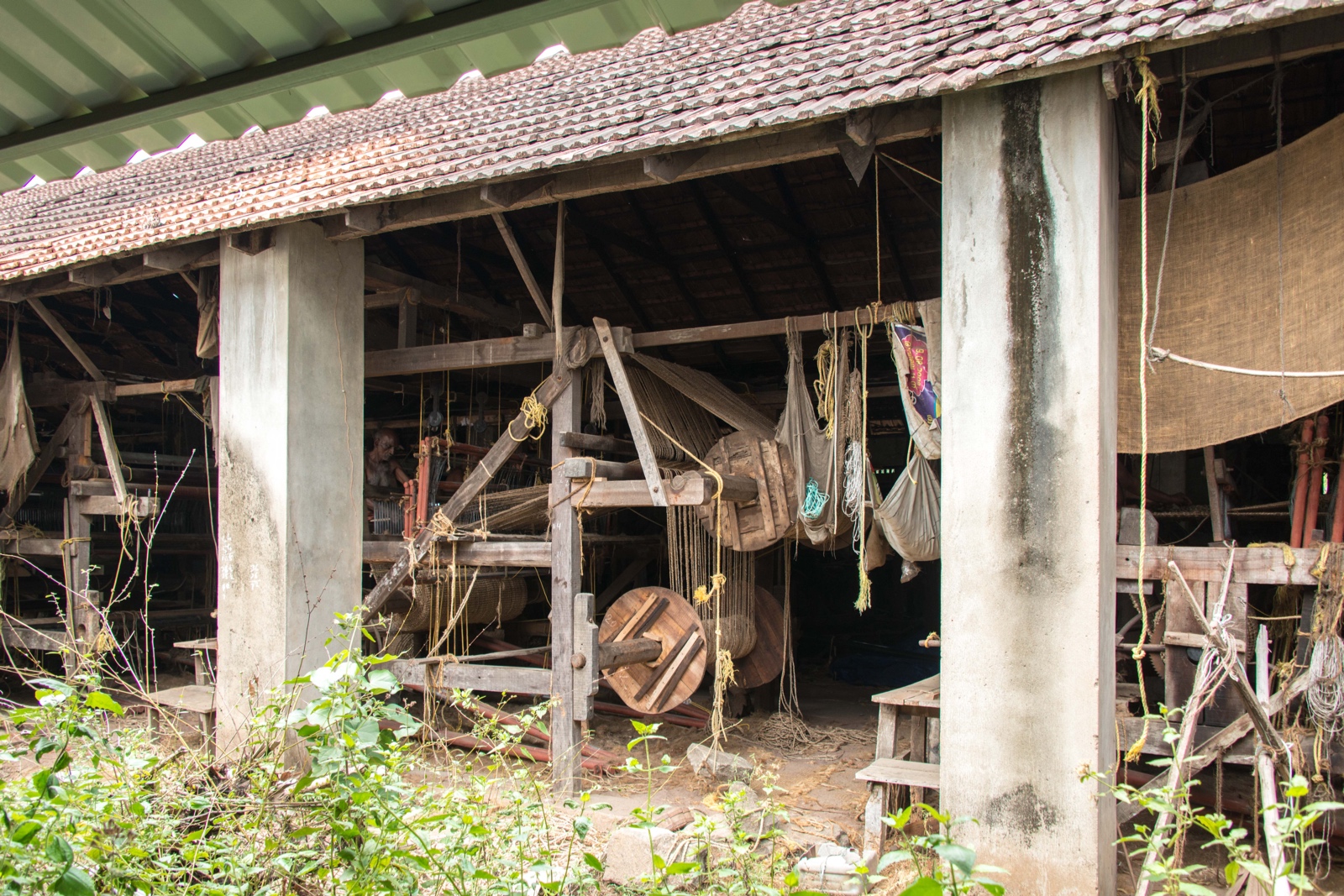 Webstuhl der Sisal Weberei