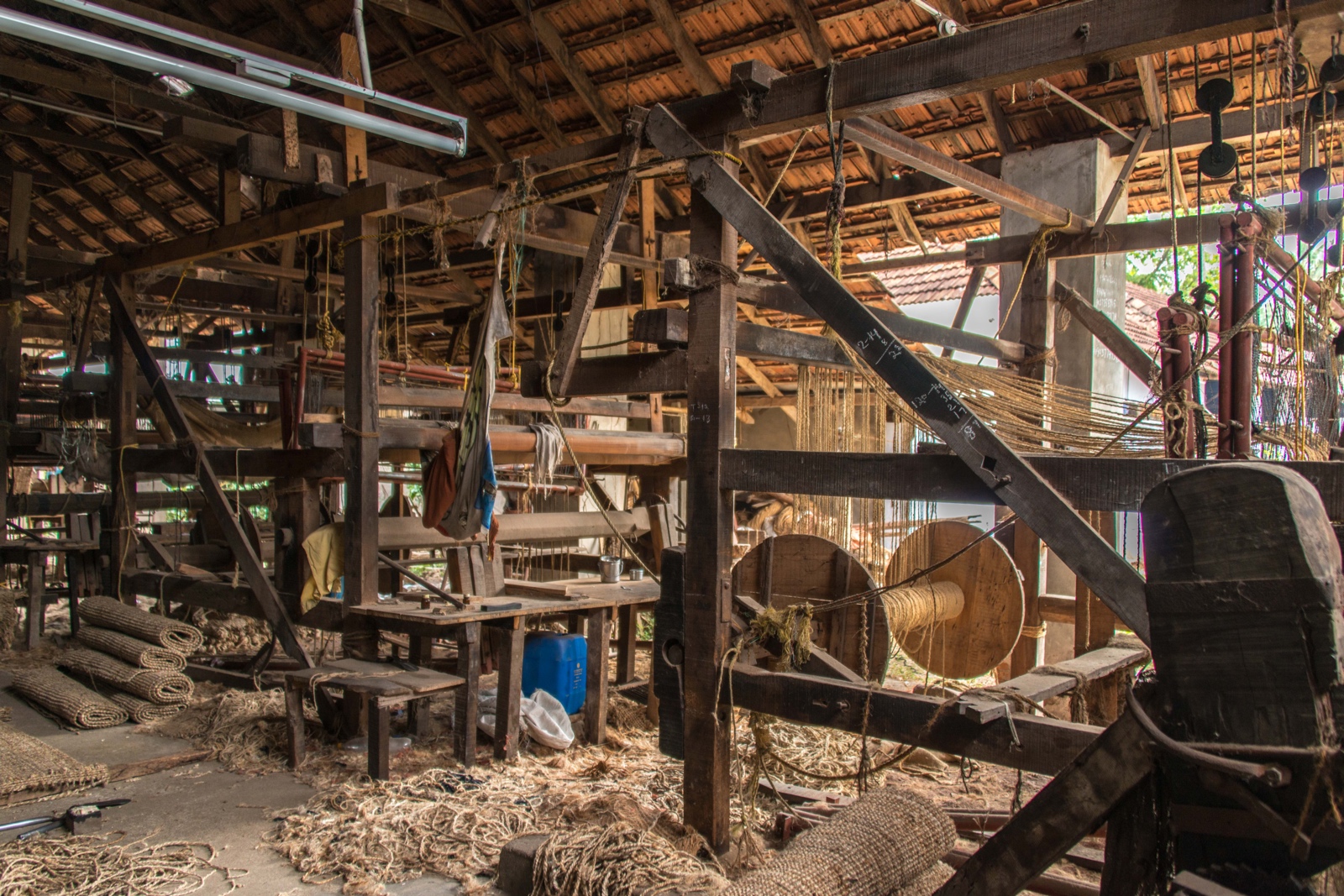 Webstuhl der Sisal Weberei