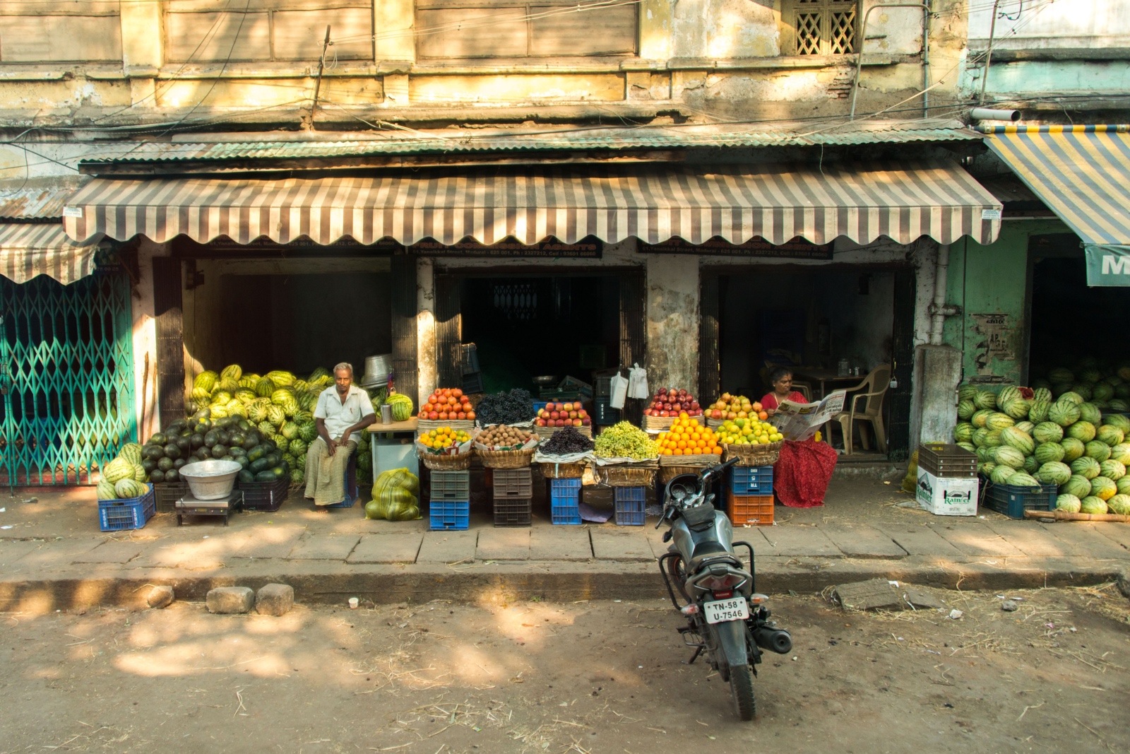 Unterwegs, Früchtemarkt