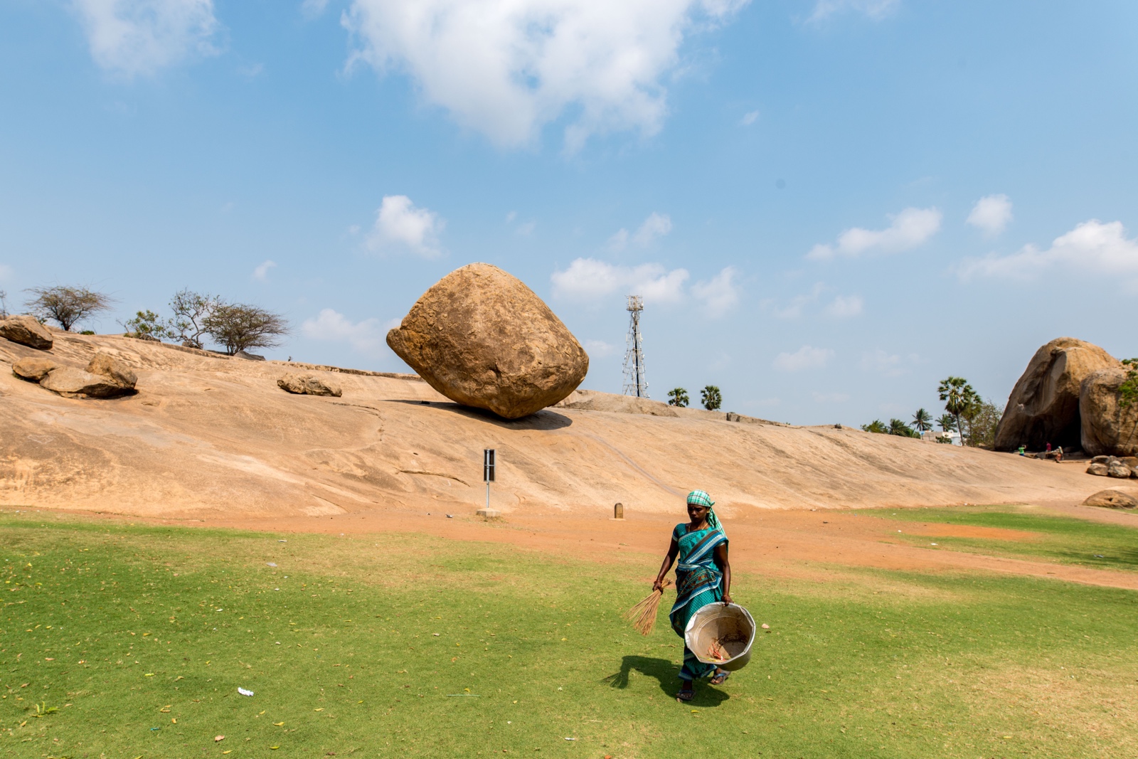 Krishnas Butterball in Mahabalipuram