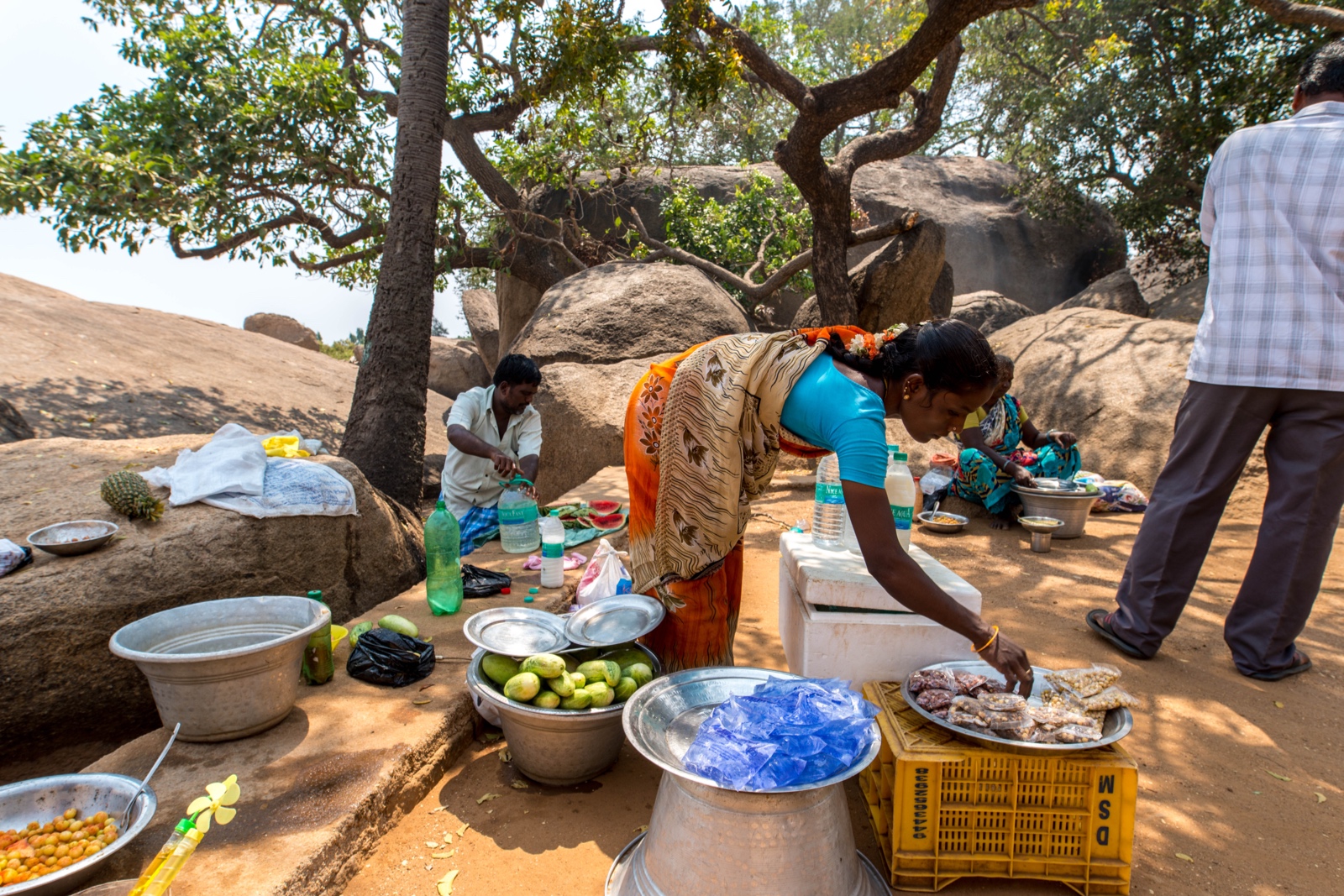 Marktstand in Mahabalipuram